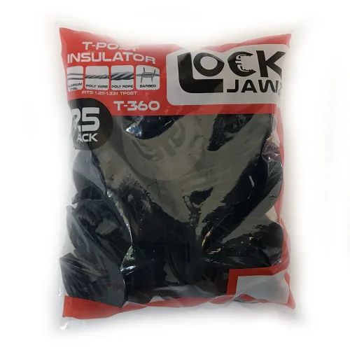 Vista 7 de T-360 Aislador eléctrico de poste en T para valla - Negro (25/pk)