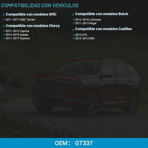 Vista 2 de Tapa de gasolina GT337 para Chevrolet Impala Equinox 2011-2017, Buick LaCrosse
