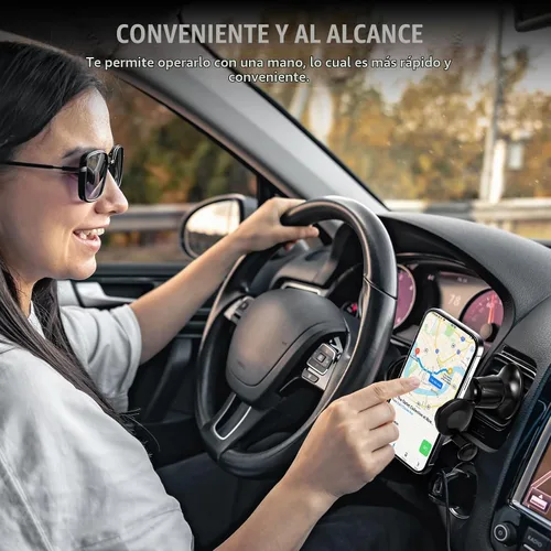 Vista 6 de Hovom Soporte de teléfono para ventilación de automóvil, soporte ajustable para teléfono celular, soporte de teléfono celular con bloqueo
