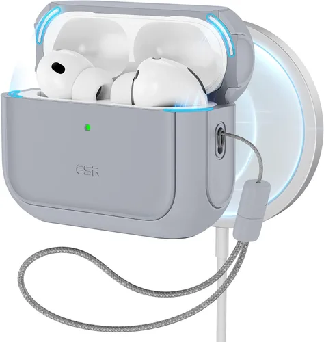 Vista 15 de ESR Funda para AirPods Pro 3, compatible con AirPods Pro de 3ª generación (2025), compatible con MagSafe, cubierta de protección completa contra