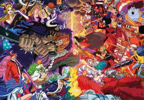 Vista 2 de Clementoni - 39751 - Puzzle Anime One Piece - Rompecabezas de 1000 piezas, rompecabezas para adultos - Hecho en Italia 1000 piezas imposible una