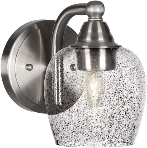 Vista 57 de Toltec Lighting Paramount - Aplique de pared de 1 luz, lámpara de pared para interiores, regulable, compatible con LED de base media, acabado