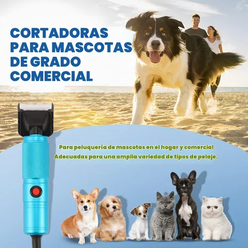 Vista 7 de Cortapelos de aseo para mascotas 200W, control de velocidad