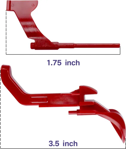 Vista 2 de Superbobi Clips de cierre de liberación de botón de ciclón rojo al vacío para Dyson DC41, DC41 Animal, DC41 Animal UK, DC43, DC55, DC65