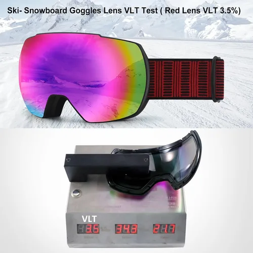 Vista 8 de OULAIQI Gafas de esquí de nieve, protección OTG UV400, anti niebla, esquí, patinaje, snowboard, gafas de snowboard para hombres, mujeres y jóvenes