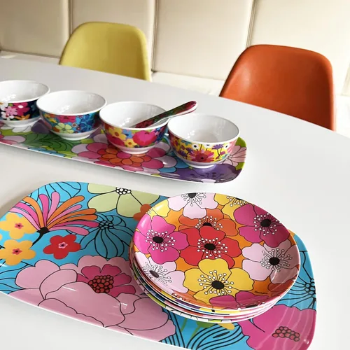 Vista 4 de French Bull Mini cuencos de melamina, juego de 4 piezas, 10 onzas líquidas, tazón pequeño para servir, aperitivos, condimentos, salsa de postre