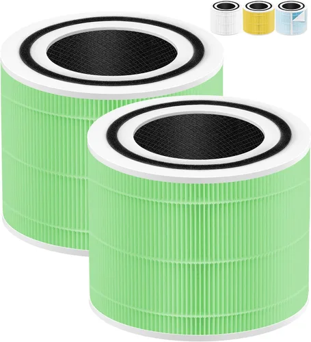 Vista 4 de Filtro de repuesto para removedor de humo Core 300 compatible con LEVOIT Filtro de repuesto Core 300-RF-SR para purificador de aire LEVOIT Core 300