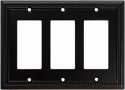 Vista 28 de Henne Bery Sunken Pearls - placa decorativa de pared, placa decorativa de pared, tapa de salida de la placa del interruptor, aleación de zinc sólida