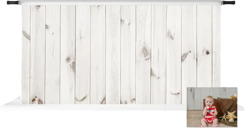 Vista 18 de Kate 2.1x1.5m Telón de fondo de madera para fotografía Vintage Marrón Retro Shiplap Foto Fondo de fiesta Rústico para fotografía Características