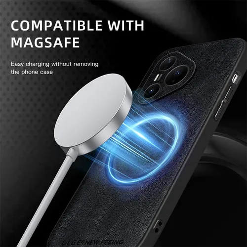 Vista 6 de Pzwoxukhov Funda compatible con Huawei Pura 90 Pro Max, color negro