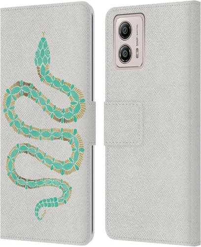 Vista 9 de Head Case Designs Officially Licensed Cat Coquillette Alpacas Animals Leather Book Wallet Case Cover Compatible with Motorola Moto G53 5G