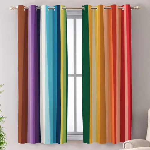 Vista 45 de Shrahala Cortinas rústicas de granja para ventanas de cocina, textura de cesta tejida, paneles de cortina rústica para ventana de granja, poliéster