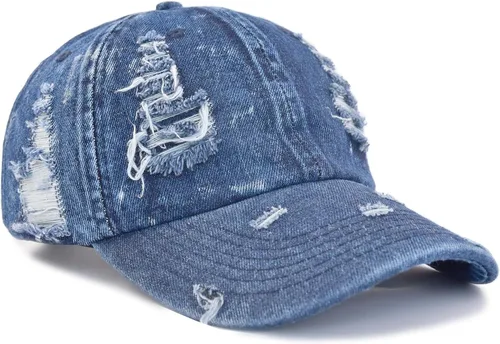 Vista 14 de TSSGBL Gorra de algodón suave sin estructura, desgastada, para papá, ajustable, de perfil bajo, para mujeres y hombres Azul