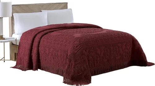 Vista 25 de Beatrice Home Fashions Medallón de chenilla, funda estándar, azul