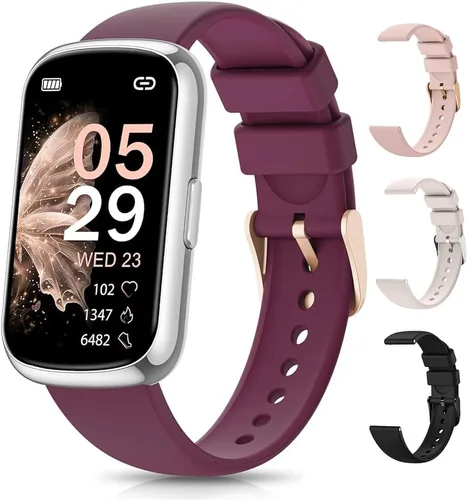Vista 8 de Rastreador de actividad física, relojes inteligentes para mujeres y hombres con monitor de frecuencia cardíaca, SpO2/sueño, IP68 impermeable