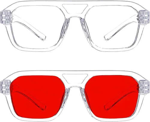 Vista 222 de Eyekepper Gafas de luz azul para hombre y mujer, paquete de 6 lentes Pilot Paquete de 6 color mezclado