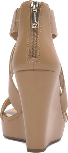 Vista 3 de Jessica Simpson Jinxxi Sandalias para mujer, con taco de cuña
