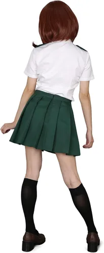Vista 3 de miccostumes Disfraz de uniforme de verano para mujer con corbata