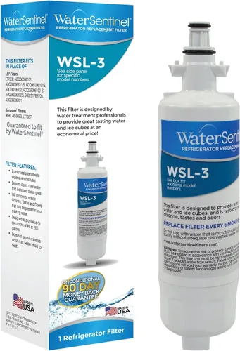 Vista 3 de WaterSentinel WSL-3 Filtro de repuesto para refrigerador: compatible con filtros LG LT700P (paquete de 3), azul