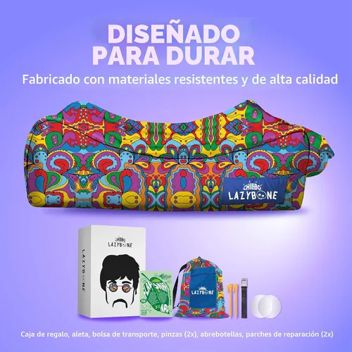 Vista 6 de Chillbo Tumbonas inflables, sofá inflable para acampar, sofá de aire