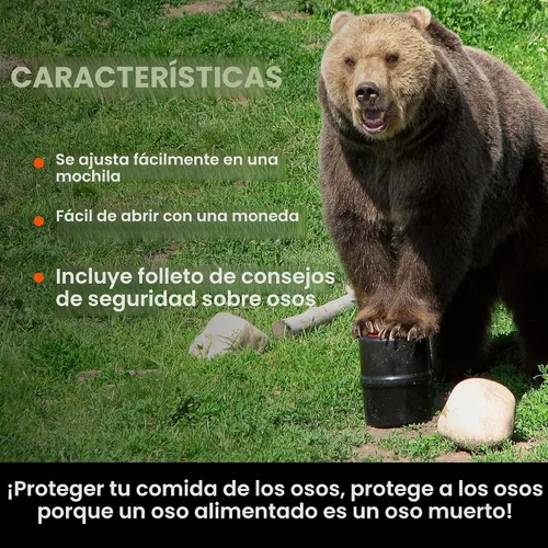Vista 3 de Udap, cartucho resistente al ataque de osos NO-FED-BEAR., S