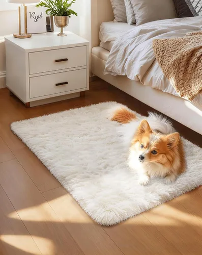 Vista 172 de Ophanie - Alfombras para sala de estar, antideslizante y suave, de felpa grandes y peludas para dormitorio, peludas para niños y niñas, decoración