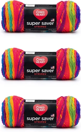 Vista 41 de Red Heart Hilo Super Saver, paquete de 3, Monet 3