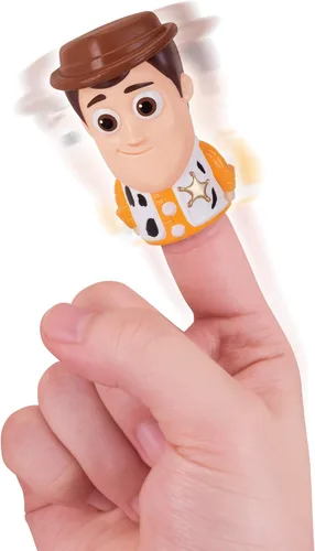 Vista 2 de Disney Pixar Toy Story - Marionetas de 4 dedos – Paquete de 3 – Woody, Giggle Mcdimples, Bo Peep