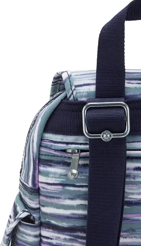 Vista 7 de Kipling Mochila estampada City Pack, Rayas de pincel