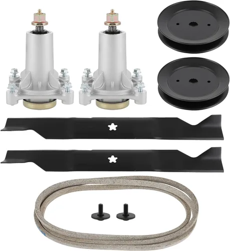 Vista 45 de SCITOO Kit de reconstrucción de cubierta, 42 piezas de cubierta de cortacésped compatible con Poulan Pro PP19A42 PB185A42 PB195H42LT PB20H42YT, 1
