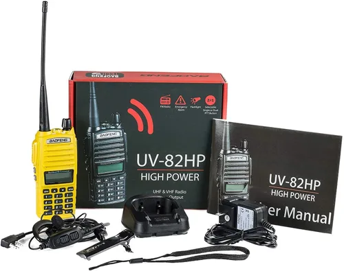 Vista 3 de Radio de banda dual de alta potencia BaoFeng, Amarillo, Amarillo