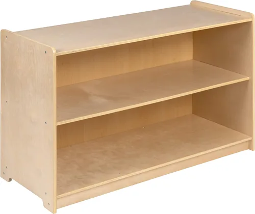 Vista 4 de Flash Furniture Hercules - Armario de madera de 2 secciones para el aula escolar para uso comercial o doméstico, seguro, diseño apto para niños, 24