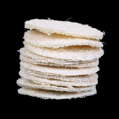 Vista 3 de 30 almohadillas exfoliantes para piel de piel de lufa luffa facial PIAOPIAONIU