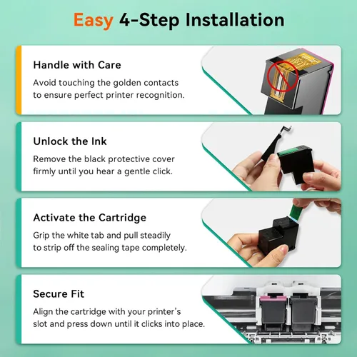Vista 4 de InKID Tinta de impresora 96XL 97XL compatible con cartuchos de tinta HP 96 97, paquete combinado de color negro utilizado para DeskJet 6940 9800