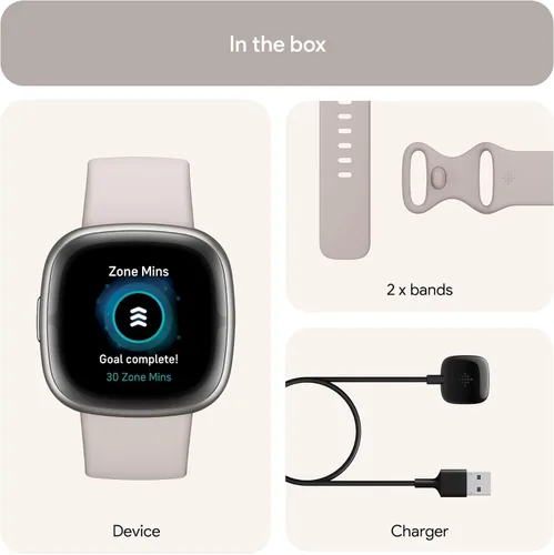 Vista 7 de Fitbit Sense 2 reloj inteligente avanzado de salud y fitness con herramientas para manejar el estrés y el sueño, aplicación ECG, SpO2, frecuencia