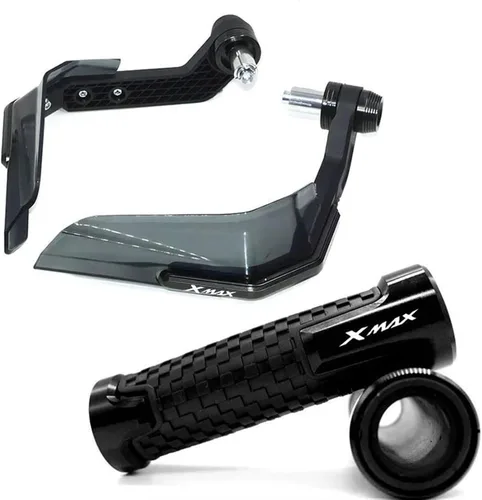 Vista 21 de Para Y&AMAHA Xmax X-MAX 125 250 300 400 2017-2023 2022 - Agarres para guardamanos de motocicleta (color plateado 2)