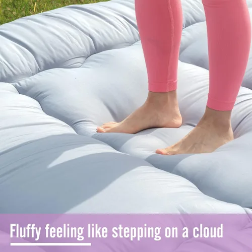 Vista 9 de MIRUO Colchoneta de dormir en el suelo para adultos, colchón de futón para niños, colchoneta para dormir, colchón de suelo para adultos, colchón