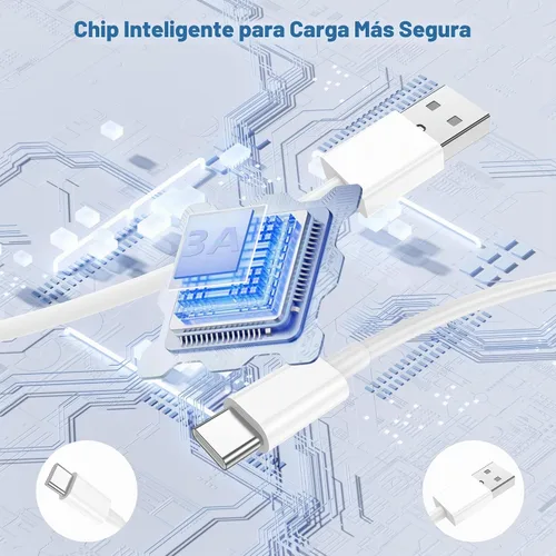 Vista 5 de Bloque de cargador de pared USB C de 20 W con cable USB A a USB C