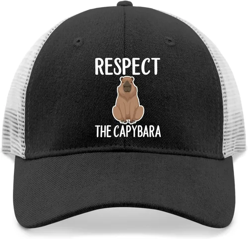 Vista 9 de devor Dad Hats ok i Pull up Respect The Capybaras Gorra de béisbol, sombreros divertidos para papá para hombres