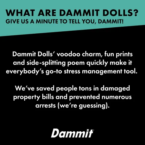Vista 7 de Dammit Doll - Edición limitada - Muñeca Dammit Anatomy - Alivio del estrés, regalo de broma