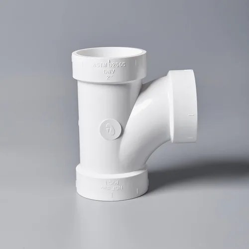 Vista 5 de Rainbow Dream Adaptador de tubería en T de PVC DWV de 3 pulgadas - 1 unidad, blanco