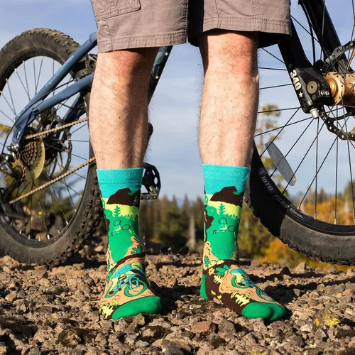 Vista 6 de I'd Rather Be - Calcetines divertidos para hombres y mujeres, regalos para golf, caza, camping, senderismo, esquí, lectura, deportes y mucho más