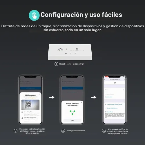 Vista 2 de THIRDREALITY Smart Bridge MZ1 - Conectividad Zigbee a Matter, Compatible con Google Home, Apple Home, SmartThings, Home Assistant, etc.