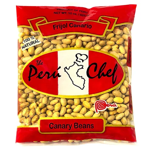 Vista 2 de Peruchef Frijol Canario Canary Beans Peru 3 Pack de 15 oz cada uno