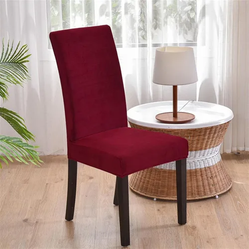 Vista 7 de Lifup Fundas de terciopelo para sillas de comedor, fundas elásticas y suaves para silla Parson lavable, protector de silla para el hogar, hotel
