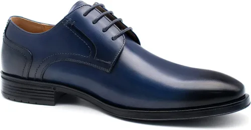 Vista 8 de Zapatos de vestir Oxford sin cordones para hombre, diseño clásico con cordones, zapatos Oxford formales de moda para hombre, príncipe clásico