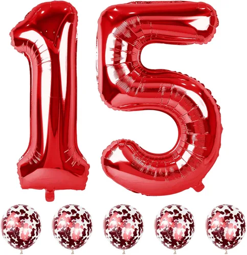 Vista 64 de Globos negros del número 10 para decoraciones de cumpleaños número 10, globos de helio de mylar de lámina de 40 pulgadas negros del número 1 & 0