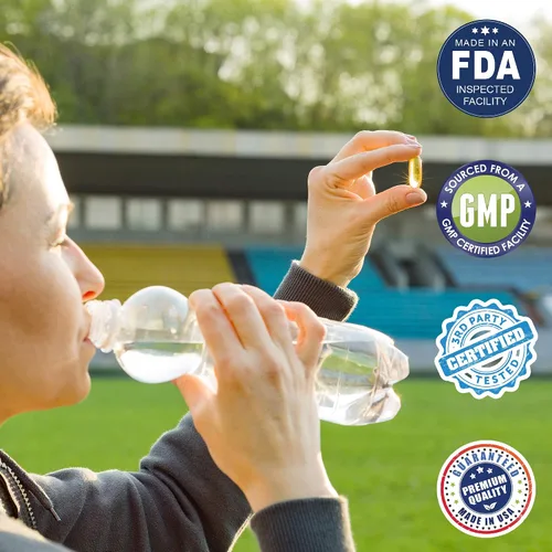 Vista 7 de Omega 3 Burpless Max Strength - Suplemento de aceite de pescado, fórmula Dr. 2000 mg con vitamina E, 800 mg EPA 600 mg DHA Ultimate Brain, soporte
