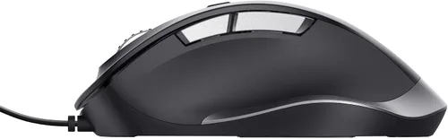 Vista 8 de Trust Fyda - Mouse USB para computadora fabricado con materiales reciclados, 600-5000 DPI, 6 botones, soporte para pulgar, mouse ergonómico