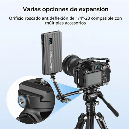 Vista 7 de SmallRig CH3 Cabezal de Video, Cabezal Fluido de Trípode Cabezal Pan Tilt con Placa de Liberación Rápida para Arca Swiss, Soporta Giro de 360° e